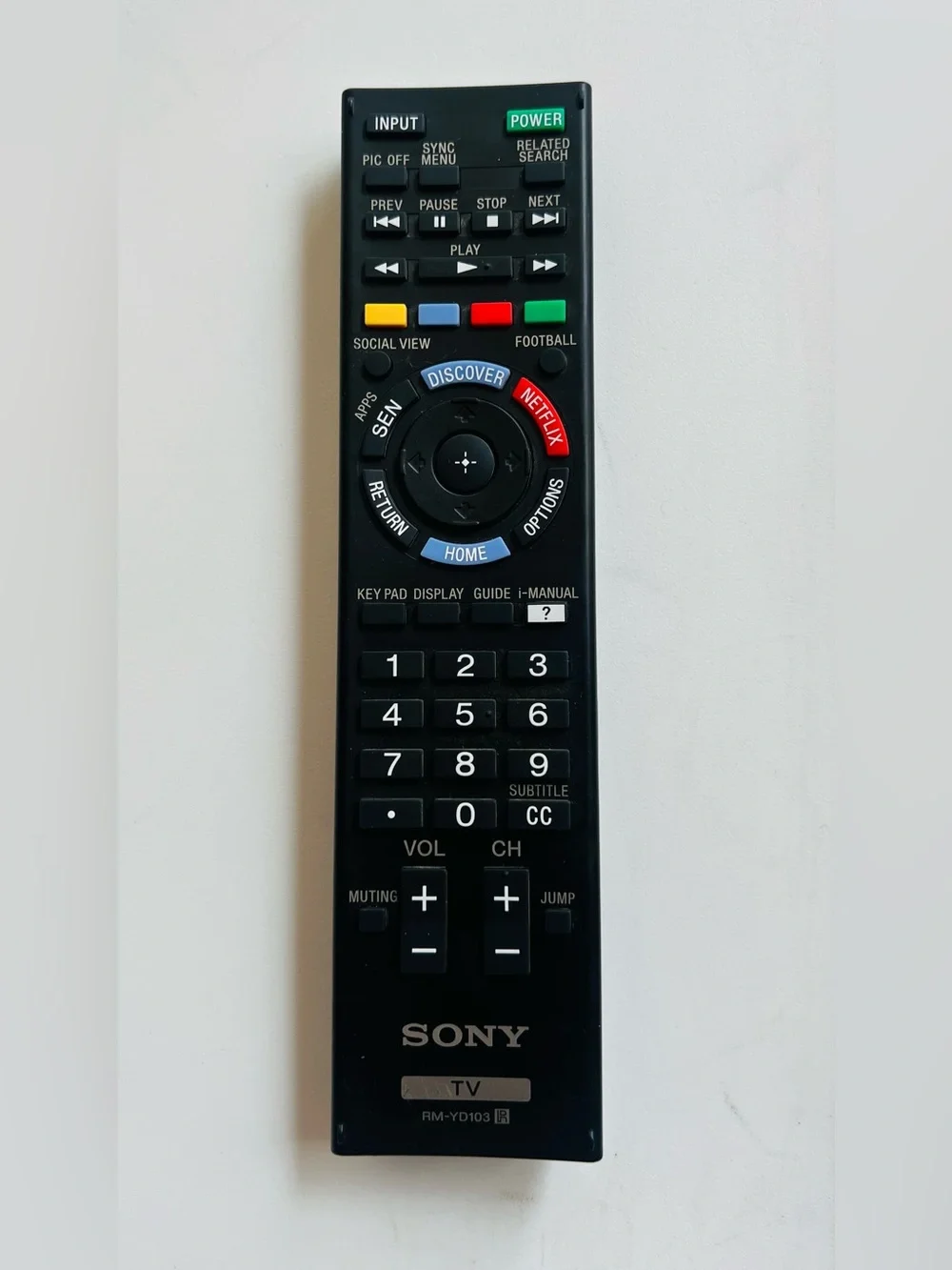 Sony RM-YD103 TV Remote Control KDL-60W630B KDL-60W610B KDL-55W700B KDL-50W700B
